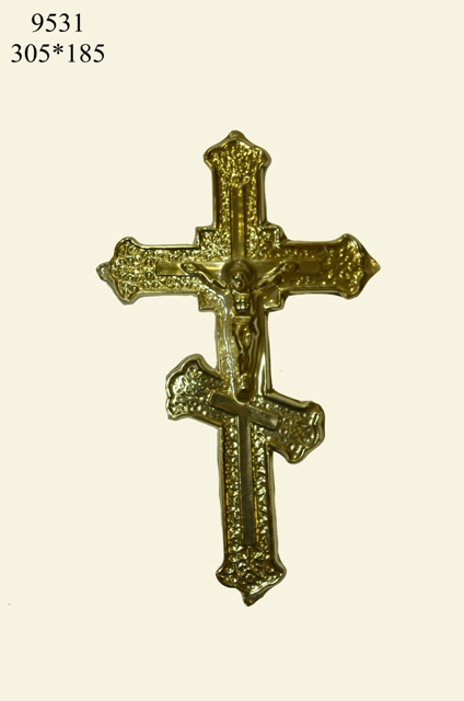 Крест большой с распятием  305*185 фольга (50шт)* №9531
