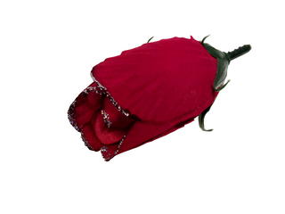 Тюльпан бархатный с серебром 